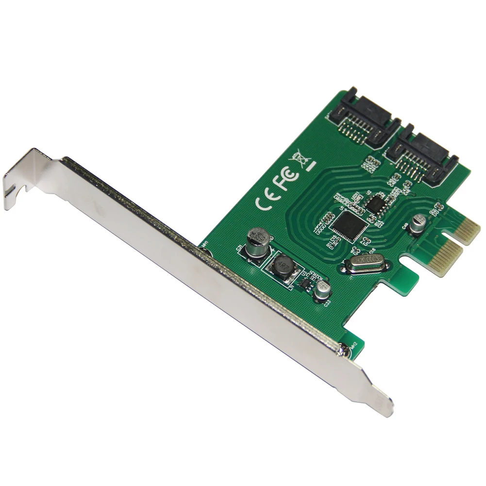 PCI-E к SATA3.0 Профессиональная высокоскоростная плата 6 Гбит/с 2 портами ASM1061 удлинитель прочный CD горелка для ПК адаптер мини