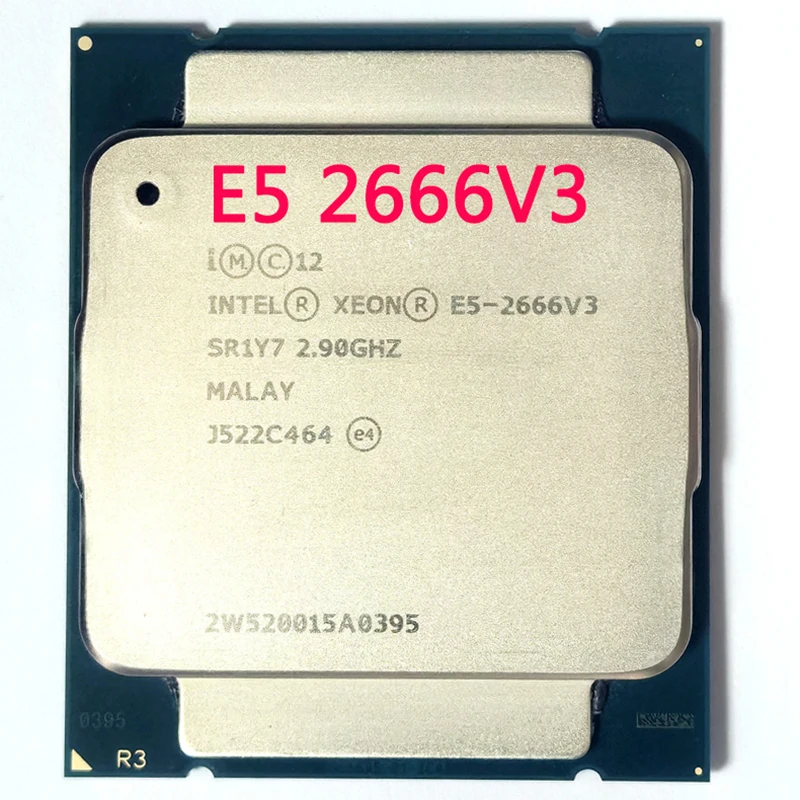 Процессор Intel-процессор Xeon E5 2666 V3 SR1Y7 2 9 ГГц 10 ячеек 135 Вт разъем LGA 2011-3 CPU 2666V3 |