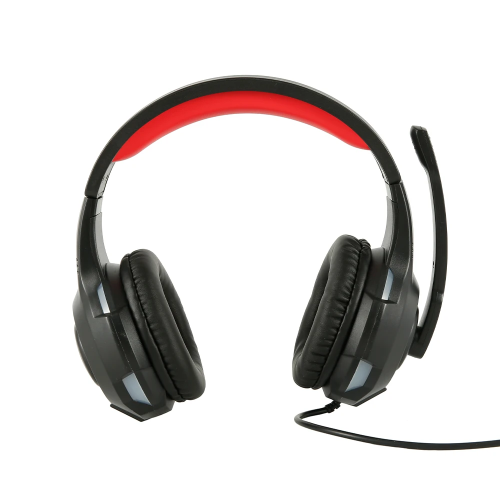 ADJUSTABLE USB HEADSET EARPHONES With MICROPHONE 4D Stereo Surround Subwoofer Sound for PC Laptop Game Accessories