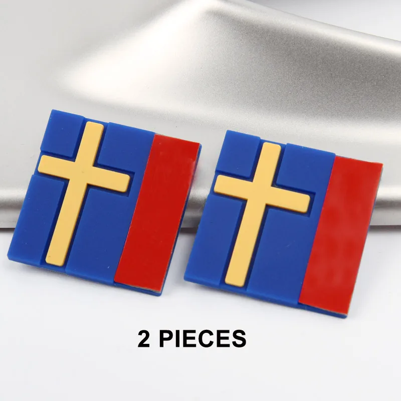 2 pieces 2-100 шт. 3D стикер для автомобиля, флаг Швеции, декоративная эмблема, наклейка на багажник автомобиля для VOLVO XC40 XC60 XC90 V90 S90 S60 V60 V40 C70 - Название цвета: 2 pieces