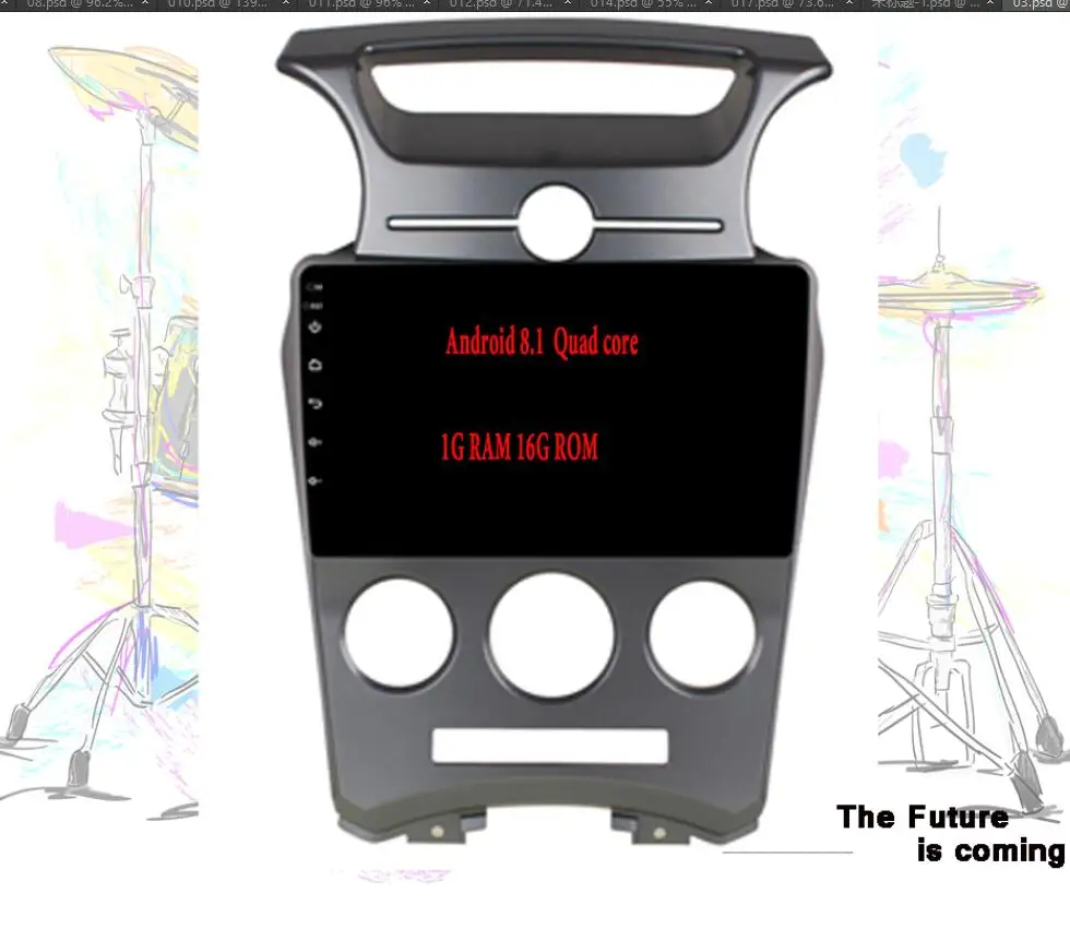 " 2.5D ips Android 9,1 автомобильный DVD gps плеер для Kia Carens 2007 2008 2009 2010 2011, на автомобиль радио стерео головное устройство с Navi - Цвет: 8.1 1G-16G 4