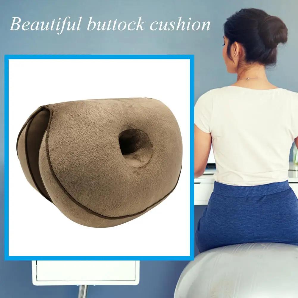 Women Dual Comfort Orthopedic Cushion Pelvis Pillow Lift Hips Up Seat Cushion for Pressure Relief