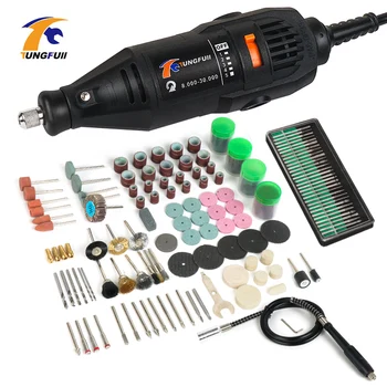 

Tungfull Mini Drill 130W Drilling Machine 30000rpm Variable Speed Rotary Tools Electric Engraver For Dremel 4000 3000