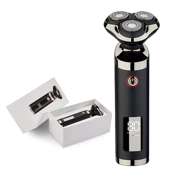 

LCD Display Electric Shaver 3-Blade Floating Multi-Function Shaver Intelligent Self-Service Men Hair Clipper Washable Shaver