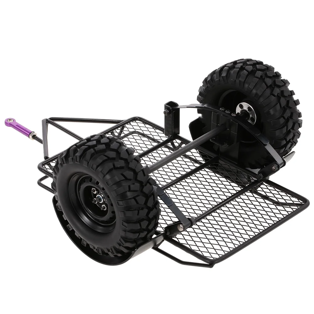 Металлический Радиоуправляемый автомобиль Прицеп для 1/10 Traxxas HSP Redcat RC4WD Tamiya Axial SCX10 D90 HPI RC Гусеничный