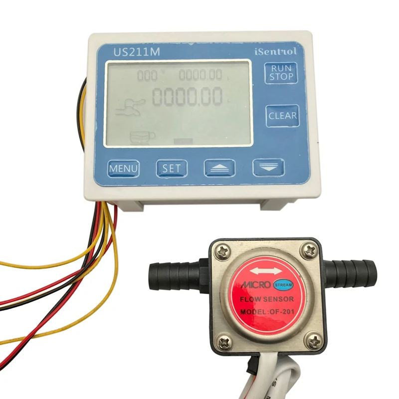 

New-Flow Meter Fuel Gauge Flowmeter Counter Flow Indicator Sensor Gasoline Gear Flow Sensor with LCD Flow Meter