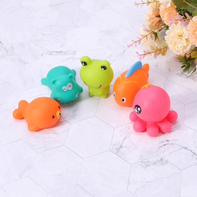 Детские игрушки для купания, мягкие резиновые игрушки для ванной, соковыжималка для животных, детские игрушки для купания 72XC