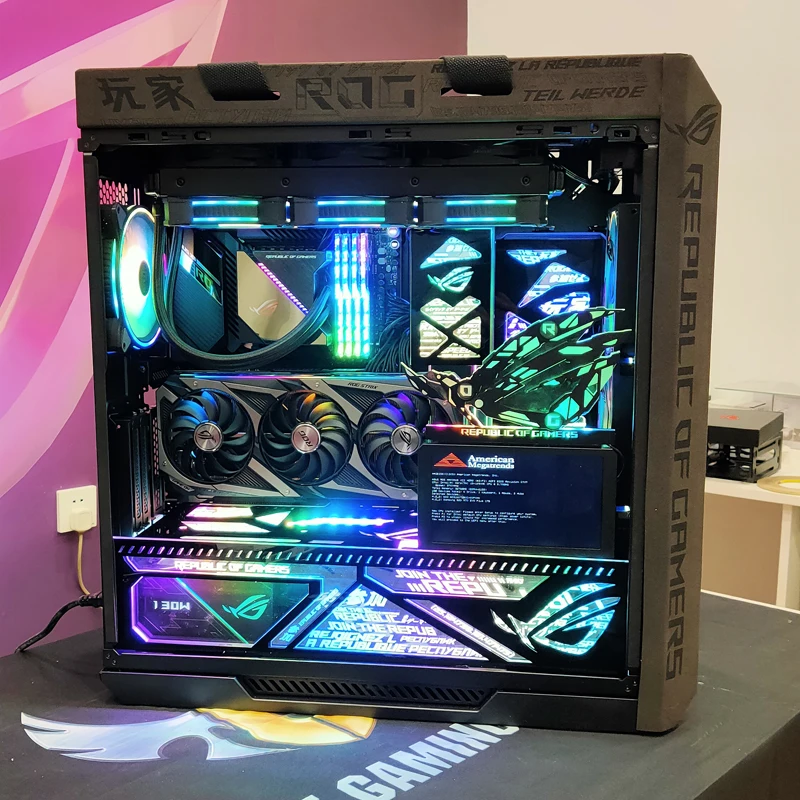 ASUS ROG Strix Helios 吹雪カスタム ARGBパネル付属 ASUS Light Panel Kit For ASUS ROG Helios PC Case Cover ARGB