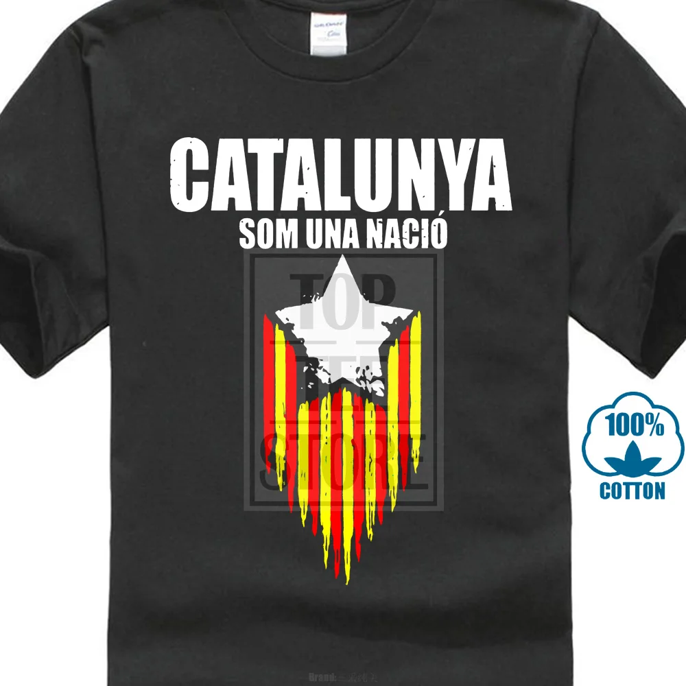 Funny Men T Shirt Women Novelty Tshirt Vintage Retro Independence Catalunya Flag Cool |