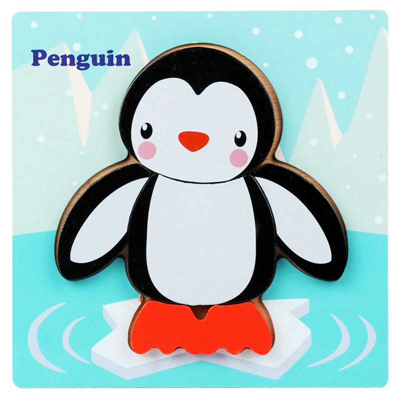 Puzzle Wooden Toys Building For Baby Early Educational (1)