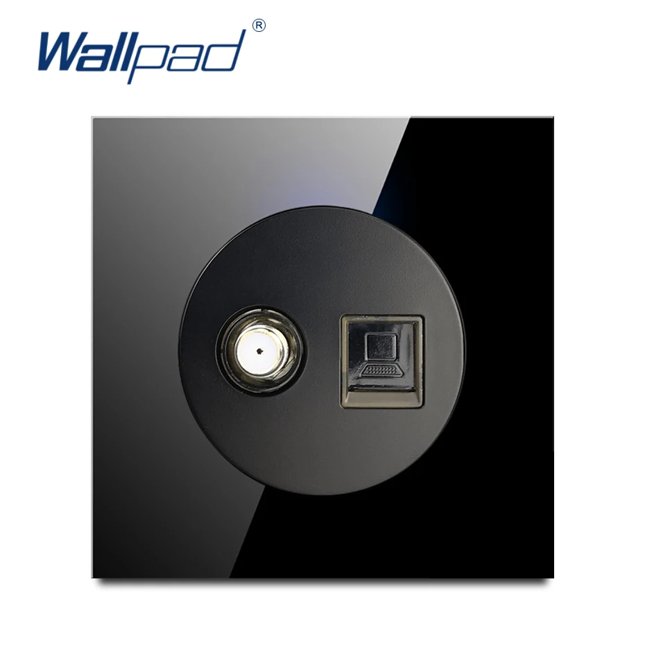 Настенный выключатель Wallpad 2019 с черной прозрачной стеклянной