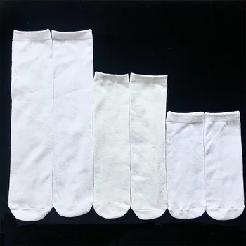 새로운 스타일의 양면 인쇄 승화 블랭크 양말, DIY 잉크 인쇄, 15cm-40cm, 무료 배송