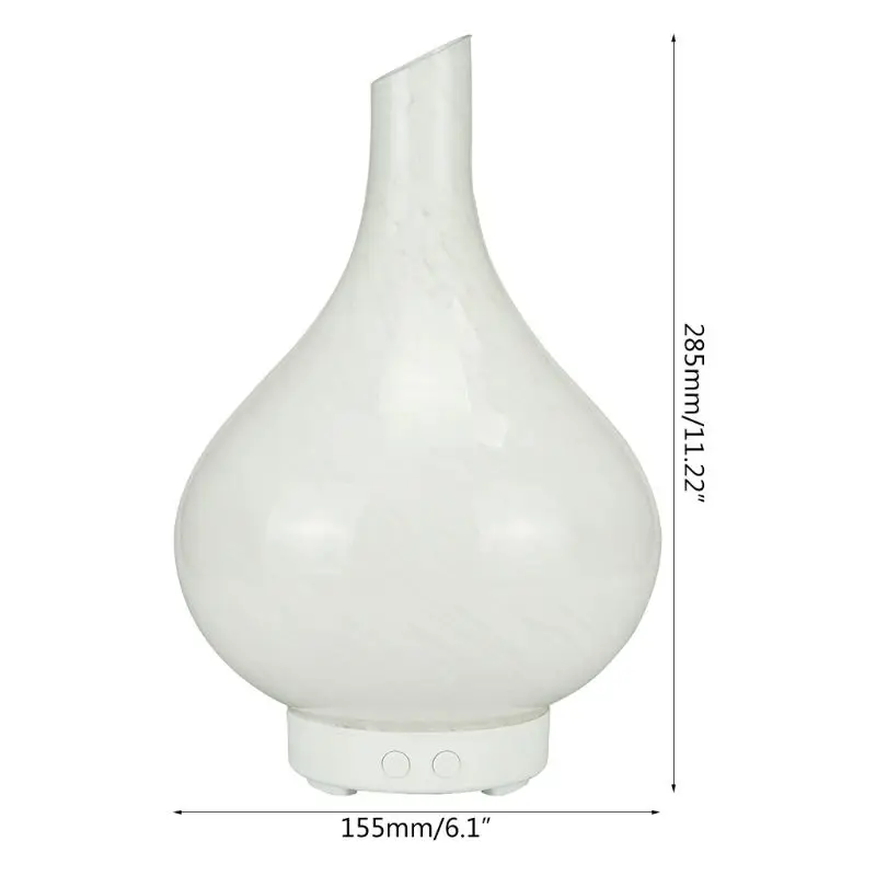 Colorful glass Vase Air Humidifier Air Aroma Purifier With 7 Color LED Lights Electric Aromatherapy Essential Oil Aroma Diffuser