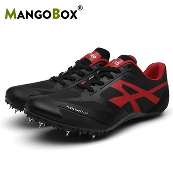 

Field Spike Shoes Men Training Sport Shoes Lightweight Track Race Jumping Sneakers Autumn Spring Breathable Running Shoes