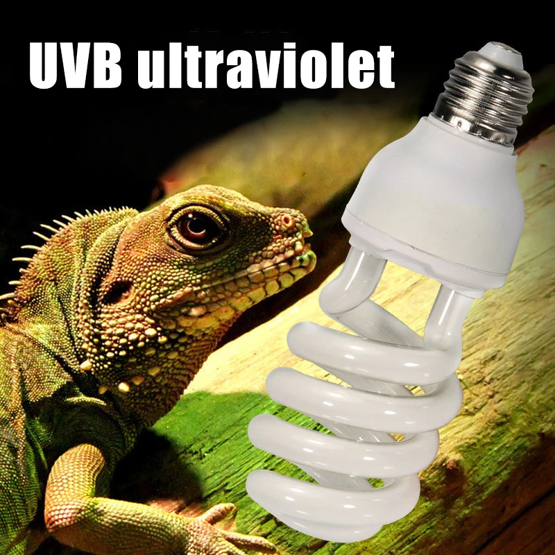 Infrared Heating Bulb 5.0/10.0 UVB 13/26W Compact Light Fluorescent Terrarium Reptile Lamp Bulbs Light xqmg Temperature Control Products Reptiles