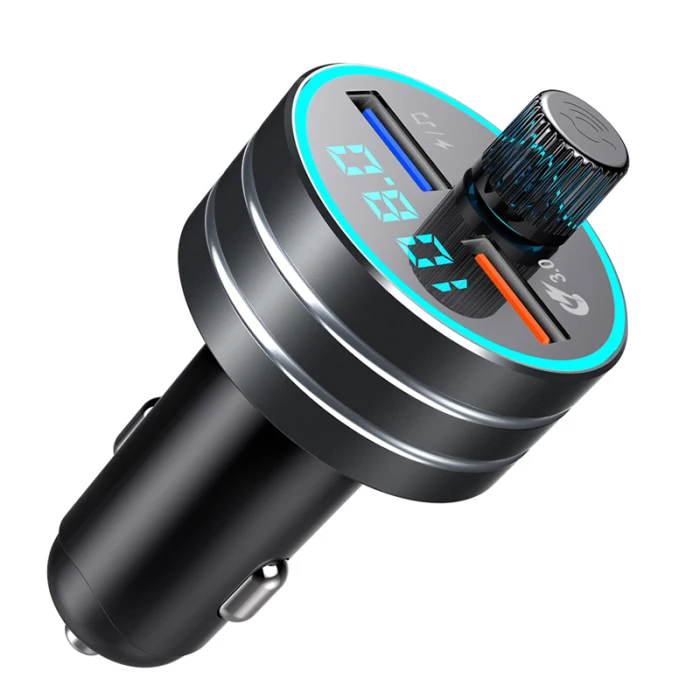 Автомобильный аудио mp3-плеер Bluetooth fm-передатчик с QC 3,0 двойной USB зарядное устройство VDX99