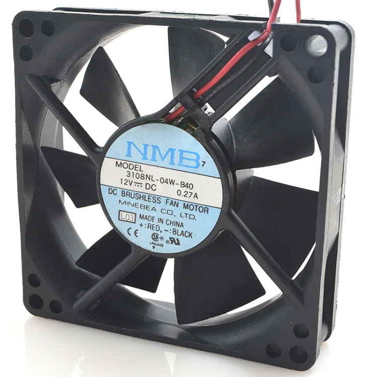 Original FOR NMB 3108NL-04W-B4012V 0.27A8CM 80202 wire cooling fan | Компьютеры и офис