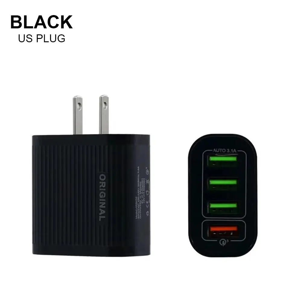 4 Ports USB Charger Quick Charge 3.0 QC3.0 Smart Fast 4 USB Wall Charger For Mobile Phone Quick Charging Adapter EU/US Plug