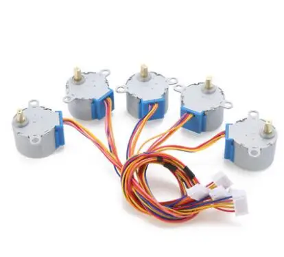 NOVFIX 5 шт./компл. ULN2003 28BYJ-48 5V сокращения шагового двигателя редукторный шаговый двигатель 4 драйвер для шагового двигателя
