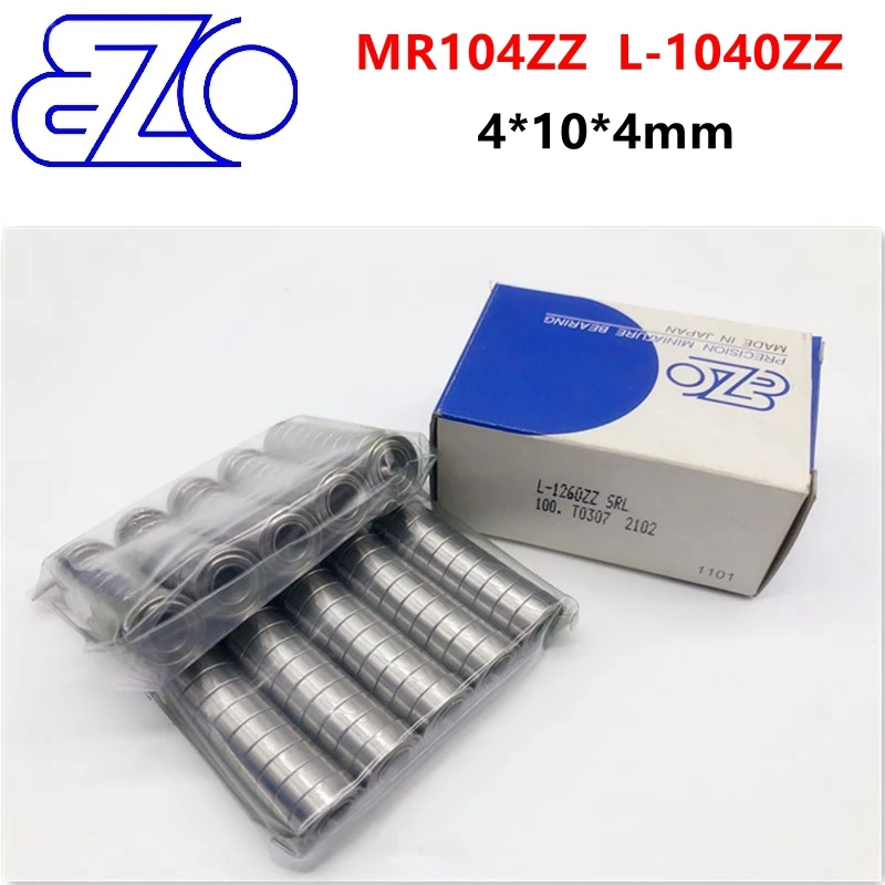 20 шт/100 шт Япония EZO высокоскоростной подшипник MR104ZZ 4*10*4 мм L 1040ZZ прецизионные