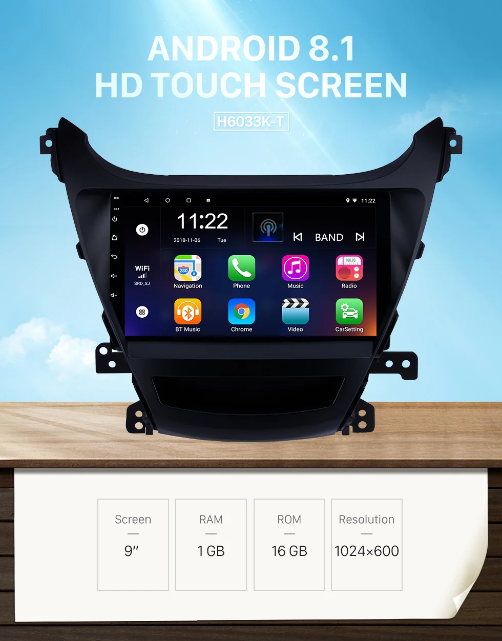 Seicane 9 дюймов Android 9,0 Автомагнитола для- hyundai Elantra gps Navi автомобильный стерео мультимедийный плеер цифровой ТВ
