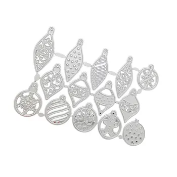 

Christmas Ball Snowflake Silver Embossing Cutting Die For Scrapbooking Album Paper Cards Decorative Crafts Embossing Die Cuts