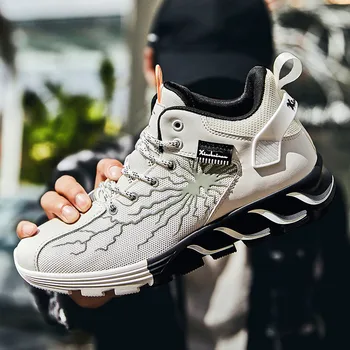 

New Fashion Classic Men's Casual Shoes High-quality trendy high-top shoes Knife edge casual sports shoes running men's shoes