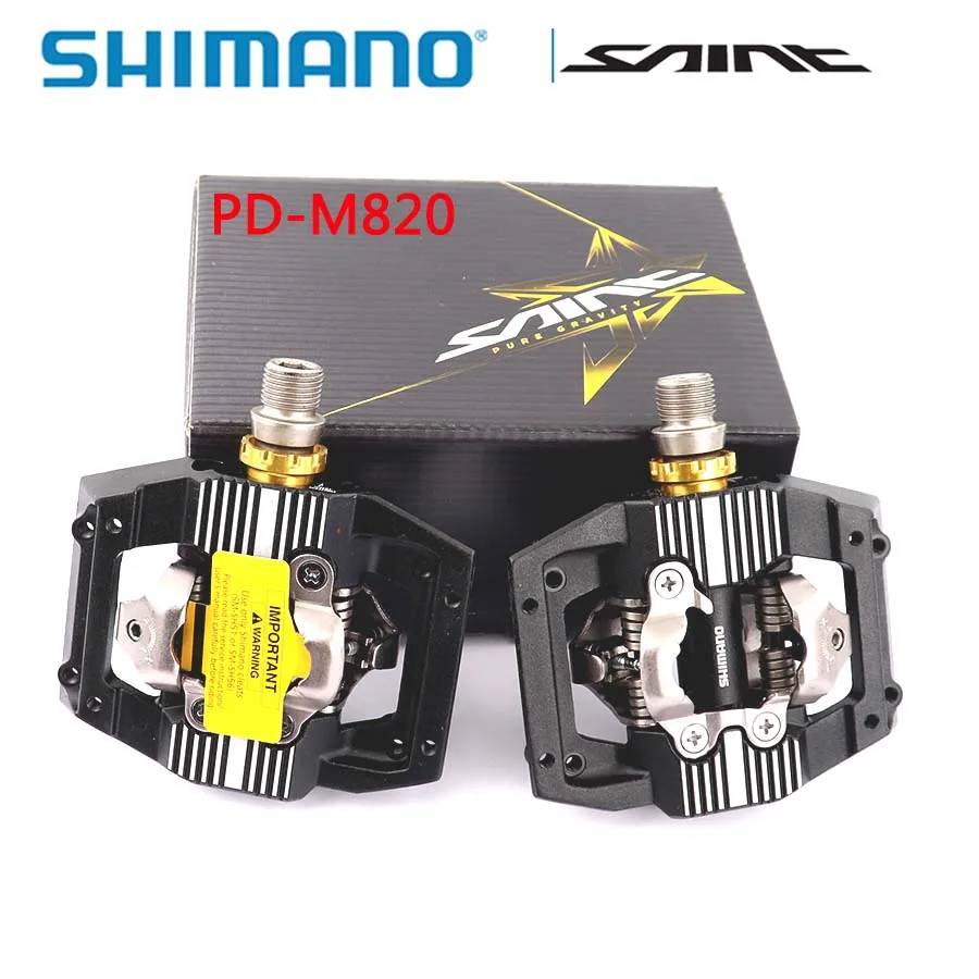 Shimano Сен-PD-M820 педаль SPD XC/DH Горные эндуро SPD педали для горного велосипеда оригинальная коробка включает SM-SH51 Аксессуары для велосипеда