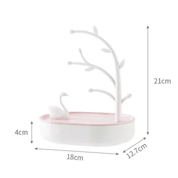 

Jewelry Organizer Include Swan Ring Holder Jewelry Tree Bracelet and Necklace Holder Jewelry Tray and Jewelry Storage Home Decor