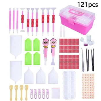 

1 Set Diamond Painting Tool Needlecrafts 121Pcs 5D Embroidery Painting