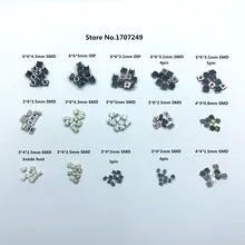 Micro botão de pressão pçs/lote, interruptor tático redefinir mini interruptor smd dip para reparo de controle remoto de automóvel mp3 mp4