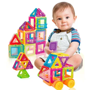 

216PCS Mini Magnetic Designer Construction Set Model & Building Plastic Magnetic Blocks Educational Toys For Kids Gift