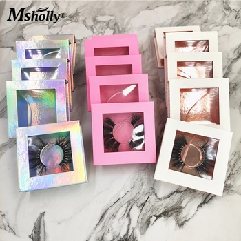 

Wholesale Multilayered 25MM 3D4D8D Mink False Eyelashes Handmade Wispies Fluffy Eyelashes Full Volume Makeup Lashes Box