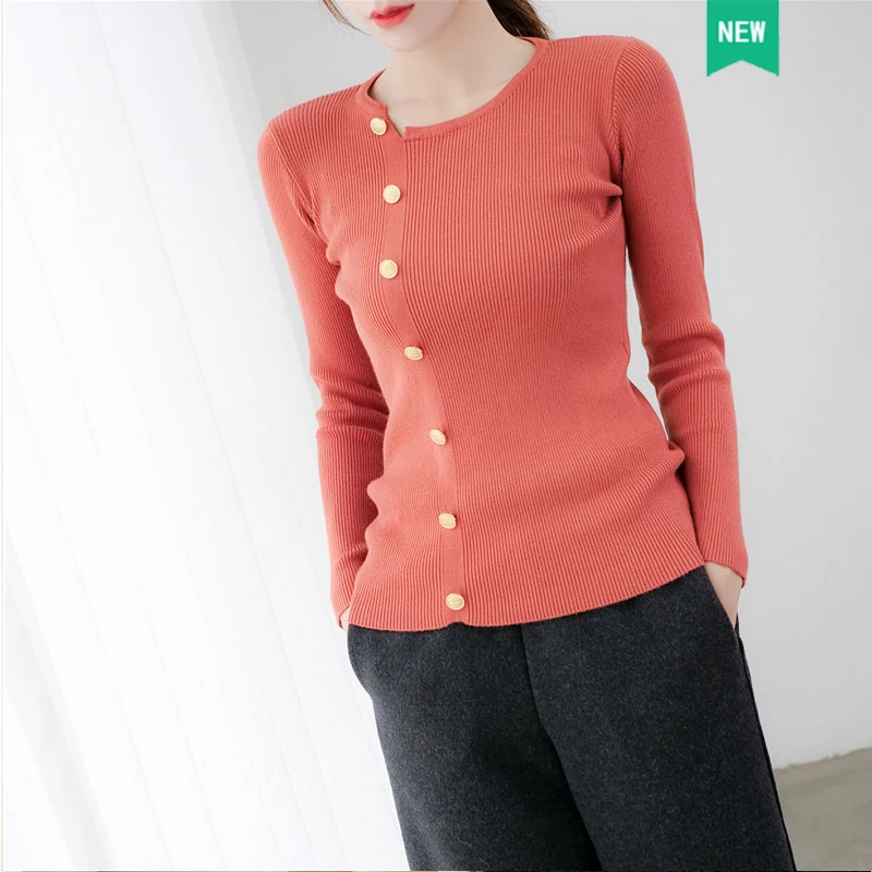 11976 Actual Shot of the 2019 Korean Autumn New Bottom Shirt sweater32 |