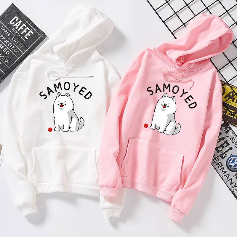 Тонкая одежда для пары Yueyo Samoyed fieece в Корейском стиле, свободный крой, для студентов, длинный рукав