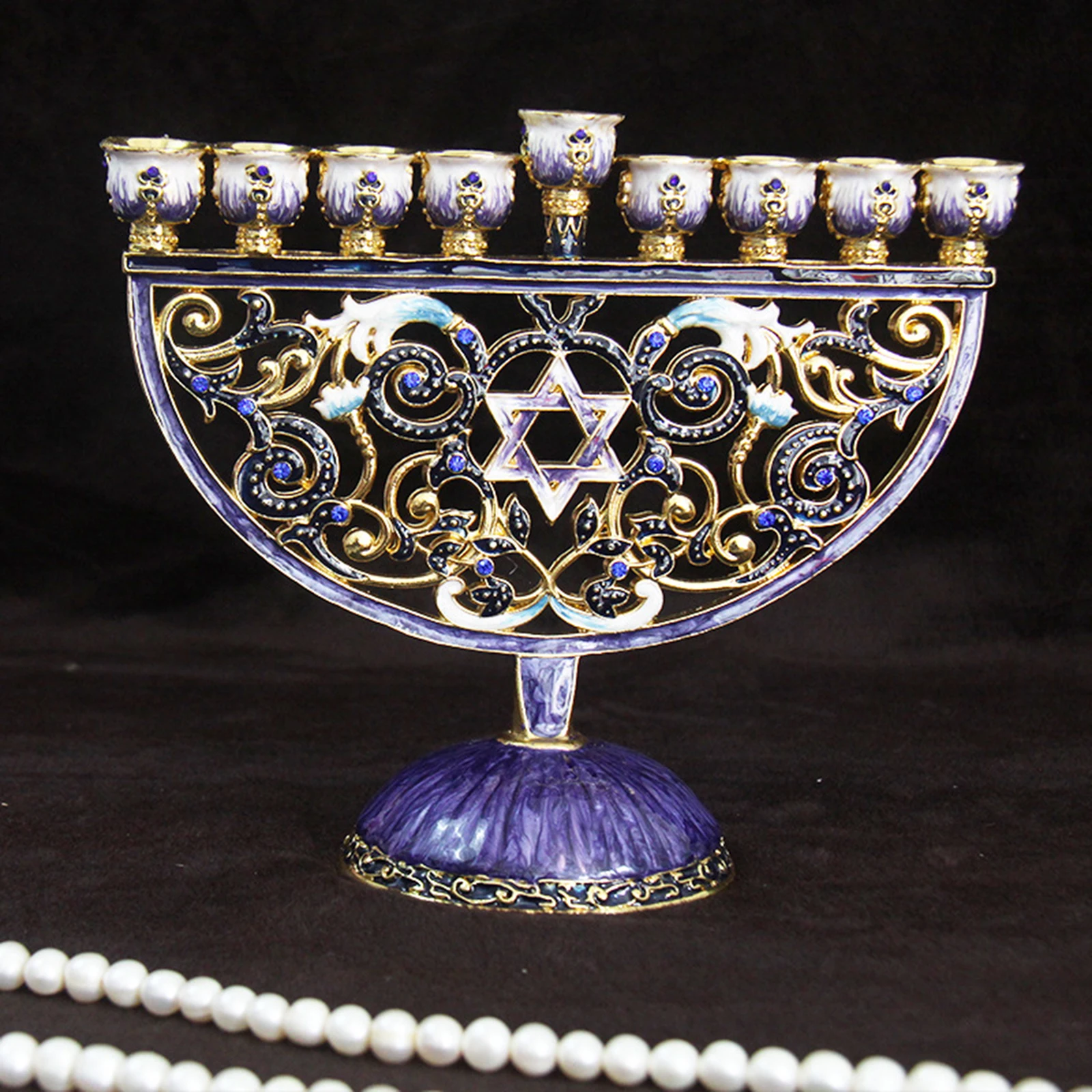 Hanukkah Menorah Candelabra 9 Branch Candlestick Party Candle Holder candle holders
