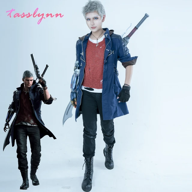 DMC Cosplay DMC 5 Nero Full Set Outfit Jacket Halloween Masquerade Costume  Adult Custom Made Game Movie Apparel - AliExpress