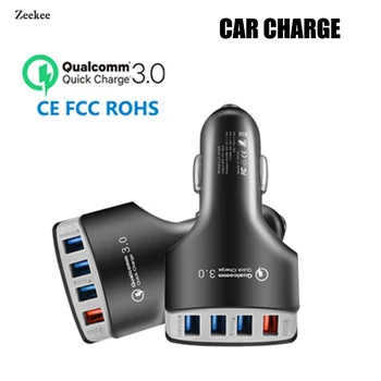

QC 3.0 Quick Charge Car Car Charger 4 USB Multifunction Car Charger qc 3.0 5v3.5A