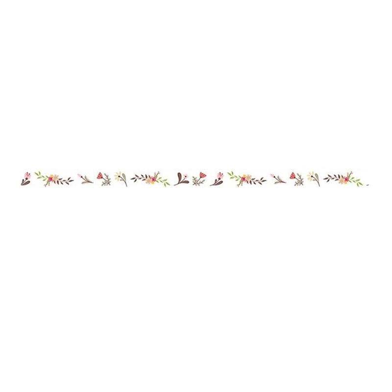 8 мм* 10 м свежий стиль DIY Мини милый каваи декоративные из рисовой бумаги лента цветочный клей маскирующая лента для скрапбукинга