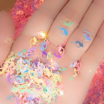 

25g 6*10mm Cat Kangaroo Shape Loose Sequins Pailettes For Craft Fillter Handmade DIY Scrapbook Decoration Accessories