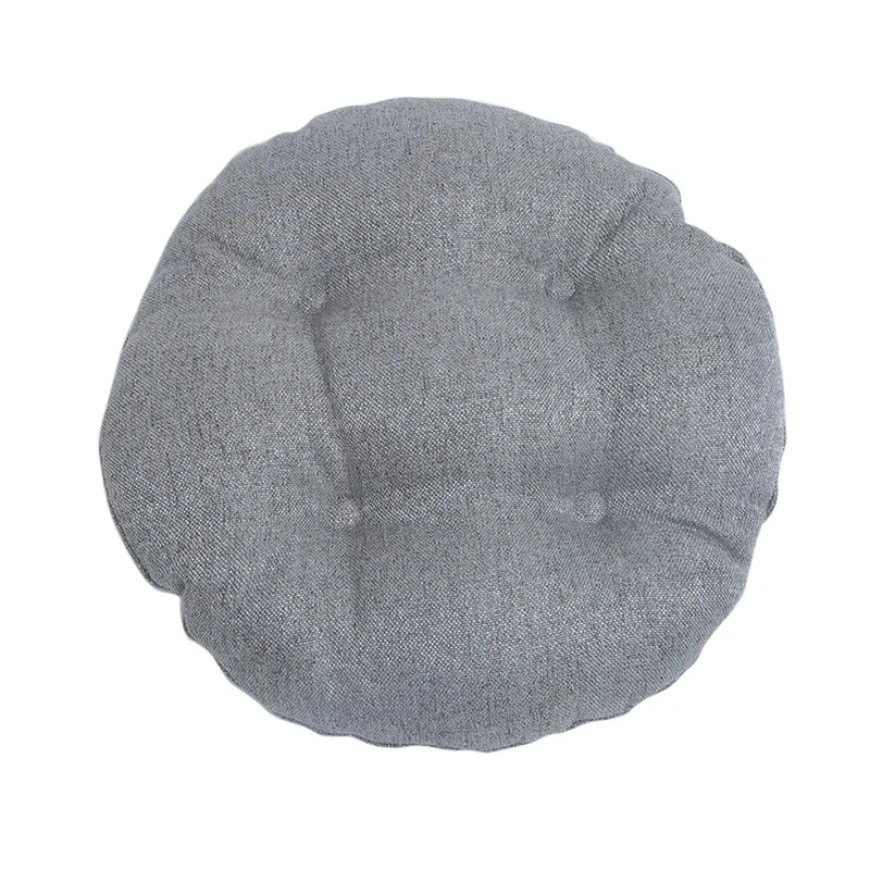 Grey Новая подушка для стула, круглая подушка для пола, портативная Удобная Coussin дышащая подушка для сиденья, прочная Современная Подушка для домашнего декора - Цвет: Grey