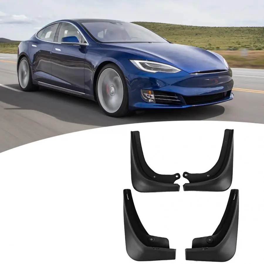 4 шт. Брызговики для автомобиля брызговик подходит для Tesla модель 3- модификация автомобиля аксессуары автомобильный брызговик