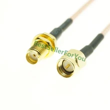 SMA штыревой к SMA Гнездовой гайкой переборки RG316 50 Ом Коаксиальный кабель выберите свою длину высокое качество