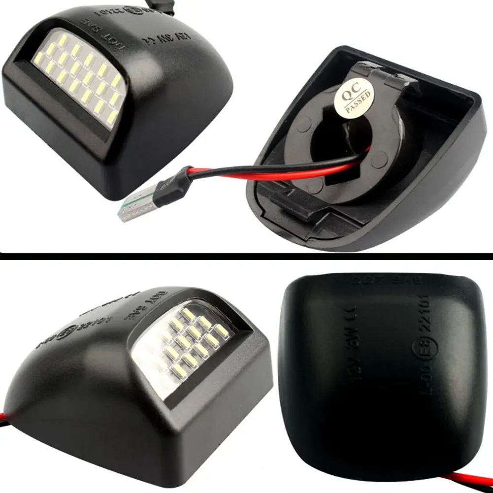 Vehemo Dedicated Bright License Plate Light Set Lamp License Plate Light Auto LED License Plate Light Car