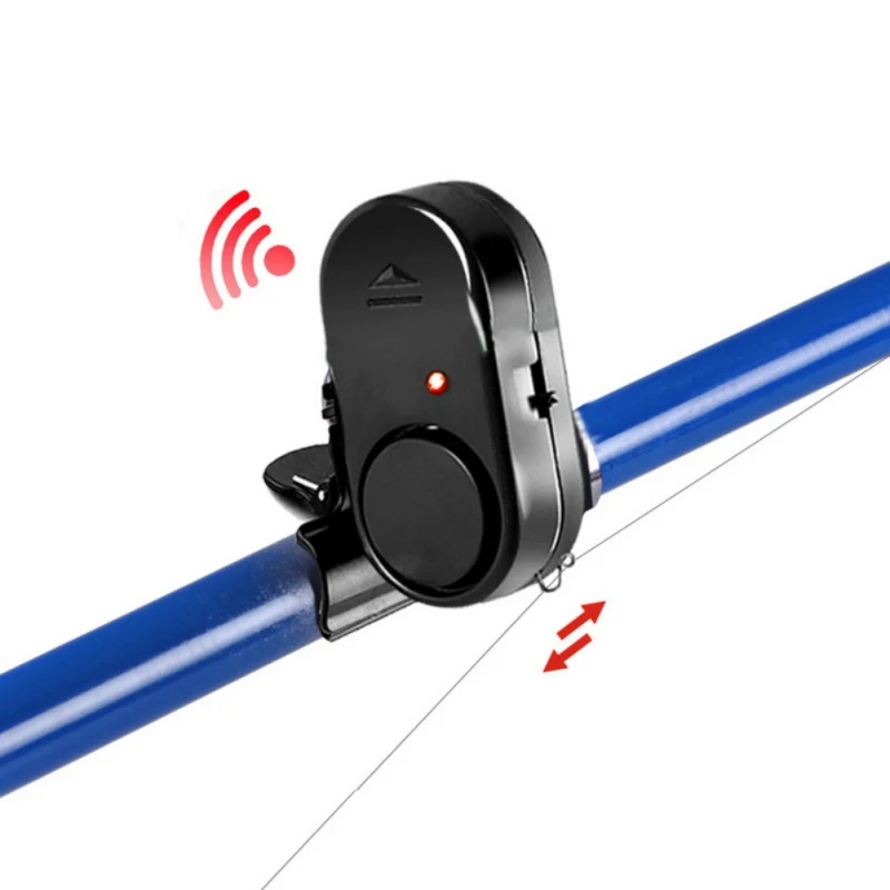 

Electronic Fishing Bite Sound Alarm Bell With LED Light (include button battery) Clip-On Fishing Tackle