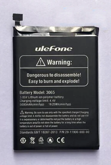 Ulefone armor 5 телефон аккумулятор 5000mah 3,8 V для Ulefone power 5(3065) 5000 мА-ч