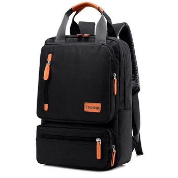 

15.6 Inch Business Computer Backpack Men Casual Rucksack Large Capacity Bolso Travel Teenager School Bag Gray Black Oxford Bags