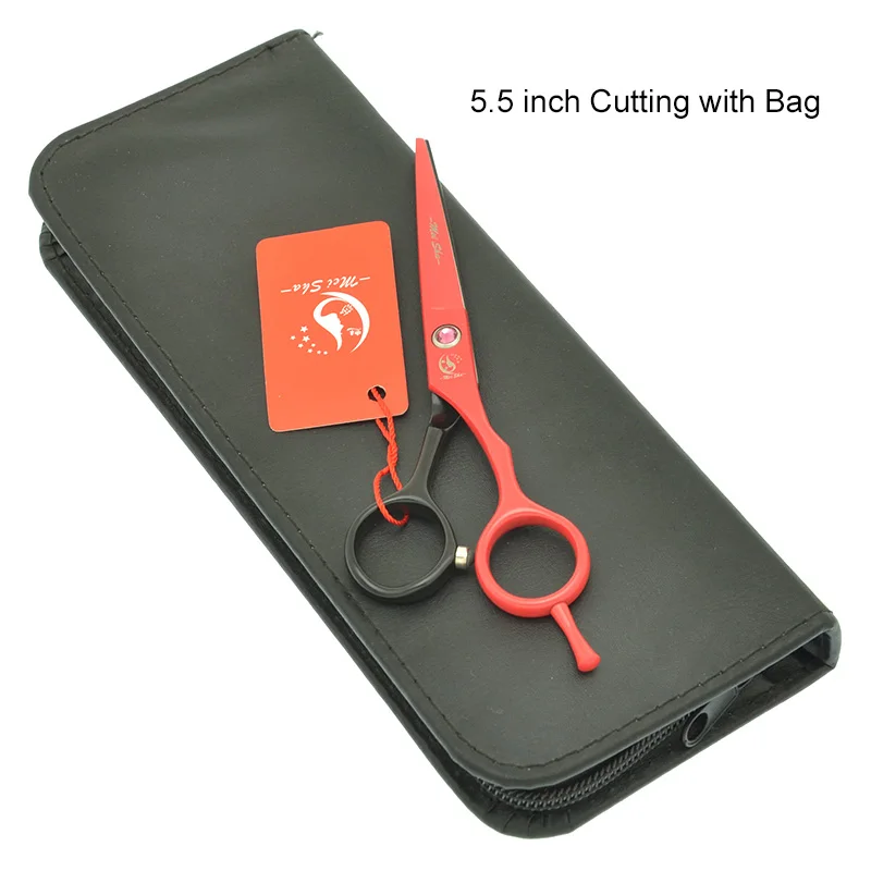 HA0059 with Bag Профессиональные Парикмахерские ножницы Meisha 5,5 дюймов, филировочные ножницы с острыми краями, инструменты для стрижки волос из нержавеющей стали HA0058 - Цвет: HA0059 with Bag
