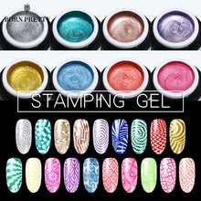 Форме сердца и лист текстуры ногтей тиснения изображенний шаблон пластины born pretty BP50