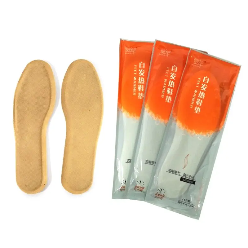 

1 Pair Women Men Disposable Self Heated Heating Insoles Winter Warm Adhestive Shoe Pad Inserts Cold Weather Foot Warmer